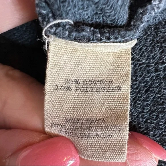 GIMMICKS [Buckle] Gray Washed Cowl Neck Sweatshirt M - Picture 11 of 11